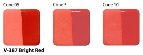 AMACO Velvet Underglaze V-387 - Bright Red - 2 fluid oz.